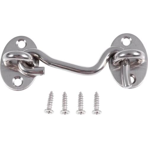Doors and windows, stainless steel clasp, Eye Cabin hook clasp, 75mm long