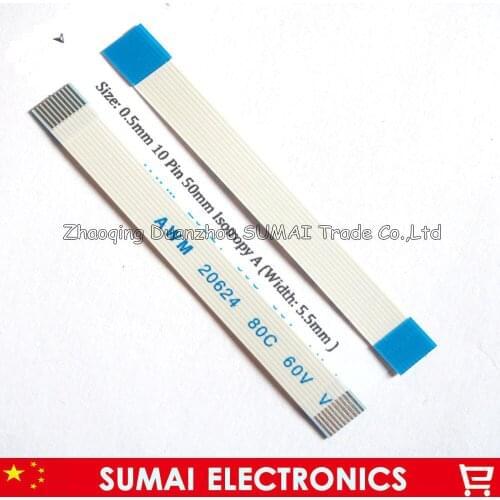 FFC/FPC Flexible Flat Cable 0.5mm pitch 10 pin 50mm 20624.80C,60V cable,welcome OEM Order