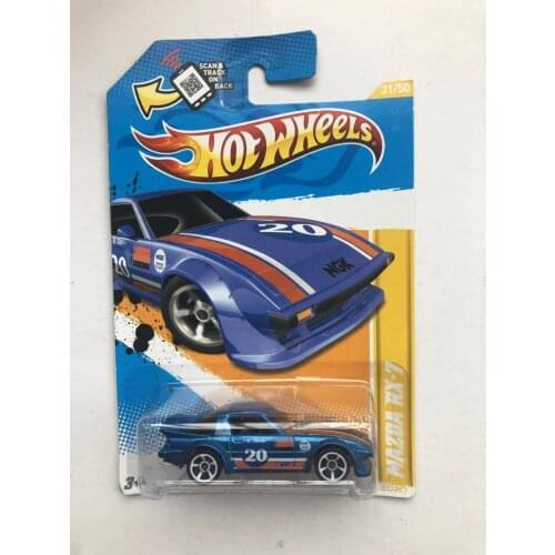 Hot Wheels cars 1/64 2012 HW PREMIERE MAZDA RX-7 Collector Edition Metal Diecast Model Cars Kids Toys Gift