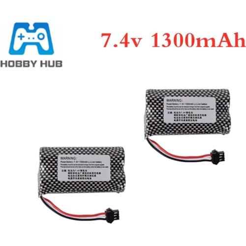 18650 7.4v 1300mAh Li-ion Battery for Watch Gesture Sensing Twisted RC Stunt Car Spare Parts 2s 7.4v Battery SM-3P 2pcs
