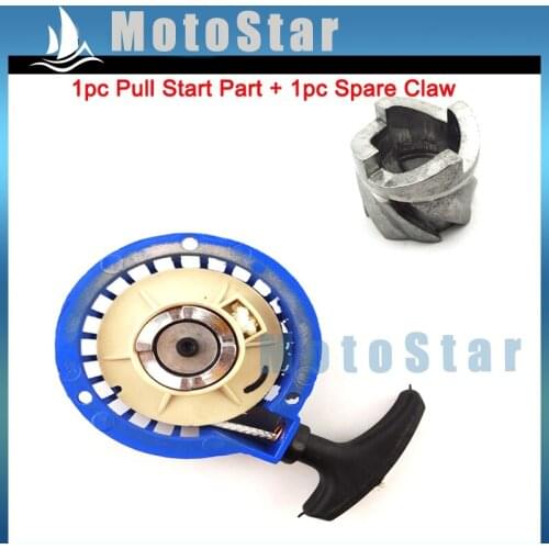 Mini Moto Aluminum Blue Pull Starter Spare Pawl Cog For 2 Stroke 47cc 49cc Engine Pocket Bike Dirt Kids ATV Quad Baby Crosser