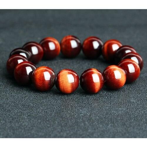 Minimalist Natural Stone Prayer Beads Tiger Eye Bracelet 5A+ High Quality Red Brown Natural Stone Braclet For Men Yoga Jewelry