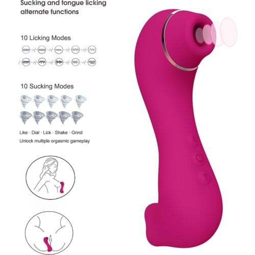 Clit Sucker Vibrator for Women Oral Nipple Sucking Vagina Blowjob Clitoris Stimulator Etotic Masturbator Adult Sex Toys