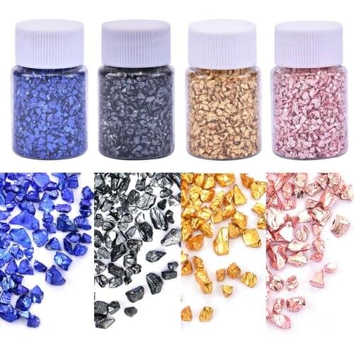 25g/Lot Irregular Multi-Color Mixing Nail Art Crushed Glass Stones Decoration Handmade Jewelry DIY Necklace Pendant Handcraft