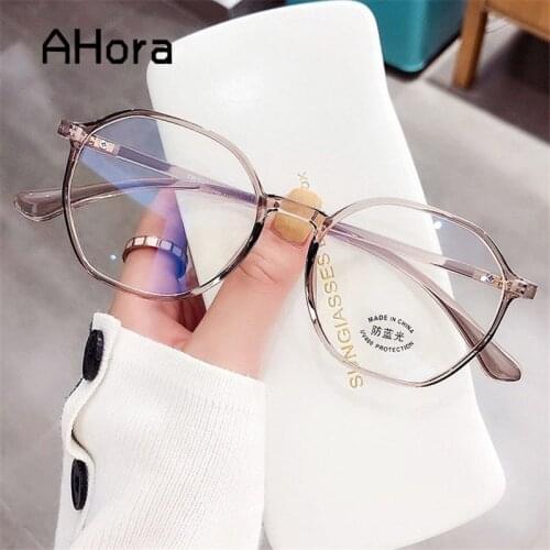 Ahora New Jelly Reading Glasses Ultralight Polygon Presbyopic Eyeglasses Frame Women&Men Computer Optical Glasses 0+1.0...+ 4.0