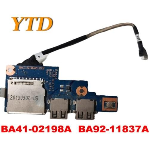 Original for samsung NP510R5E NP370R4E 370R5E 450R4V 470R5E usb card reader board power switch button BA41-02198A BA92-11837A