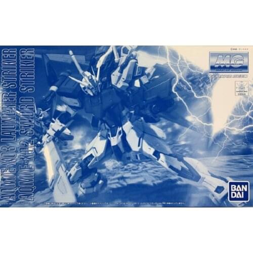 Original BANDAI Gundam MG 1:100 AQM/E-X03 LAUNGHER STRIKER QAM/E-X02 SWORD STRIKER Gundam Assembly Model Accessory Package