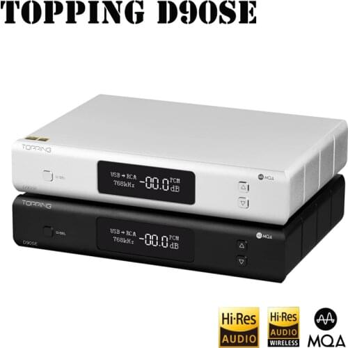 TOPPING D90SE MQA Fully Balanced HIFI DAC ES9038PRO Bluetooth 5.0 USB DSD1024 PCM768KHZ RCA/XLR output decoder remote control