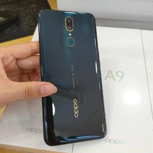Stock new OPPO A9 Smart Phone Android 8.1 4G LTE MT6771V Octa Core 6.53" 6+128G Back Fingerprint 16MP 3D Body 4020mAh Cellphone