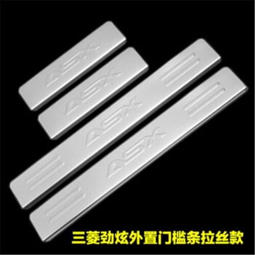 Car styling Car stainless steel scuff plate door sill 4pcs/set car accessories for Mitsubishi ASX 2011 2012 2013 2014 2018