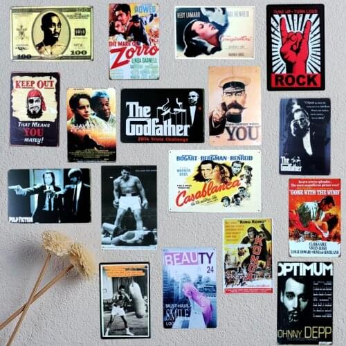 Classic Movie Tin Sign Metal Plate Iron Painting Wall Bar Ktv Coffee Home Art Decor 30X20CM A-5039