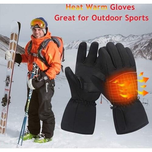 Winter Electric Heating Gloves Waterproof and Windproof Touch Screen Motorcycle Riding Skiing Outdoor Warm Heating Gloves