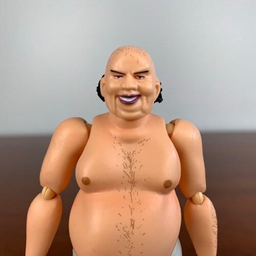 1/12 Fat Body Male Evil Uncle Movable 6 Inch Figure Big Belly Man Doll Soldier Action Figure