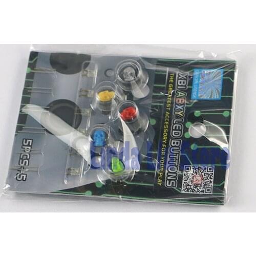 12sets/lot LED Light ABXY Buttons Joystick for Xbox One Controller Skull Ghost design