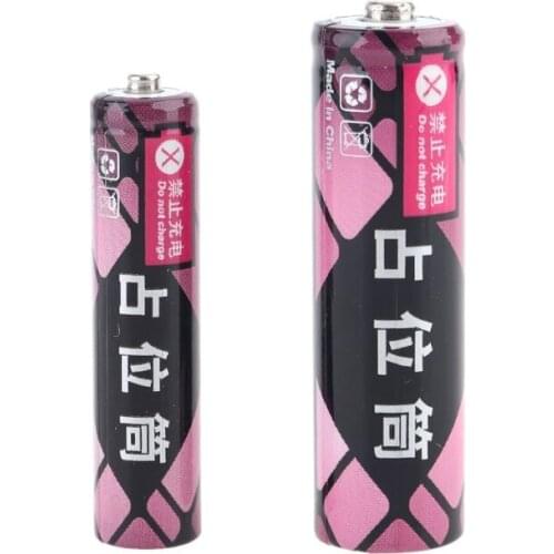 14500 AA AAA 10440 Size Dummy Fake Battery Shell Placeholder Cylinder Conductor