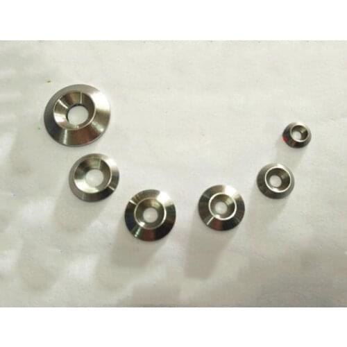 5pcs M8 M10 M12 bowl screw gaskets taper washer smooth spacers fish eye shape 304 stainless steel 5mm/6mm/7mm thickness