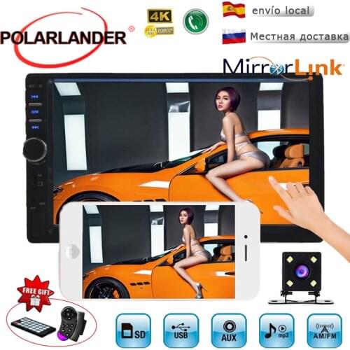 7'' 2 DIN HD Touch Screen Autoradio cassette player Car Radio Stereo Head Unit MP4 MP3 Bluetooth Auto TF/USB Mirror Link