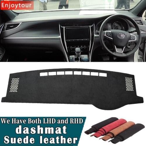 Car-styling Suede Leather Dashmat Dashboard Cover Pad Dash Mat Carpet Custom for Toyota Harrier XU60 G3 2013 2014 2015 2018 2019