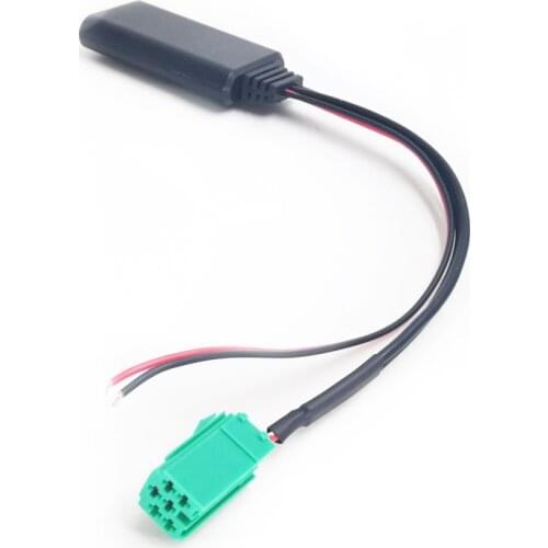 Biurlink Car Radio Bluetooth AUX-IN Adapter Music Audio Cable Mini ISO 6PIN Socket for Renault Update-list Stereo
