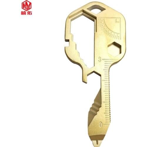 Stainless Steel 24 In 1 Keychain Card Military Multi-Function Bottle Opener Portable Outdoor Mini Screwdriver