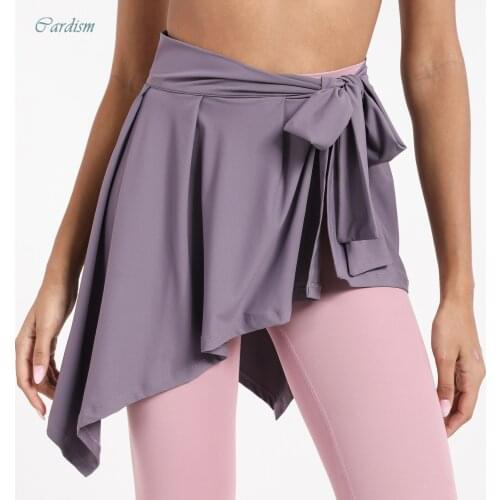 Cardism Woman Seamless Shirts One-Piece Skirt Yoga Sports Top For Fitness Gym Top Running Cropped Sportswear Femme