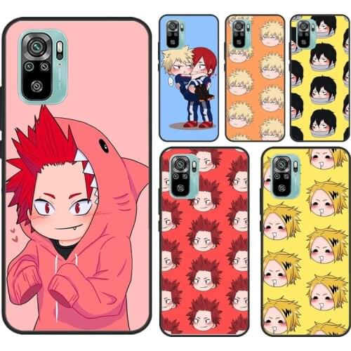 Kirishima Bakugo Todoroki BNHA Case For Xiaomi Redmi Note 10 9 8 Pro 9S 8T Soft Cover For Redmi 9 9A 9C 9T 8A K40 Funda