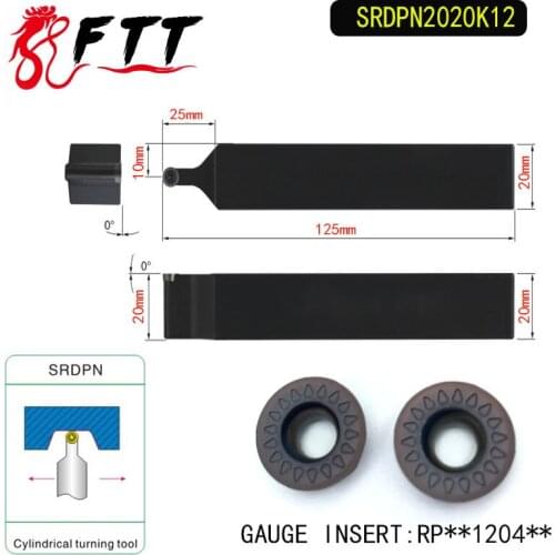 SRDPN2020K12 External Turning Tool Holder For RPMT1204 Used on CNC Lathe Machine