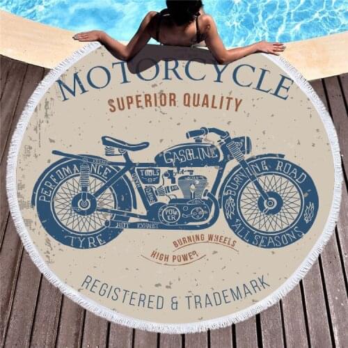 Round Fabric Bath Beach Towels Round Large Yoga Tassel Towel With Beach Mat Blanket Living Room Cover Home Decorative