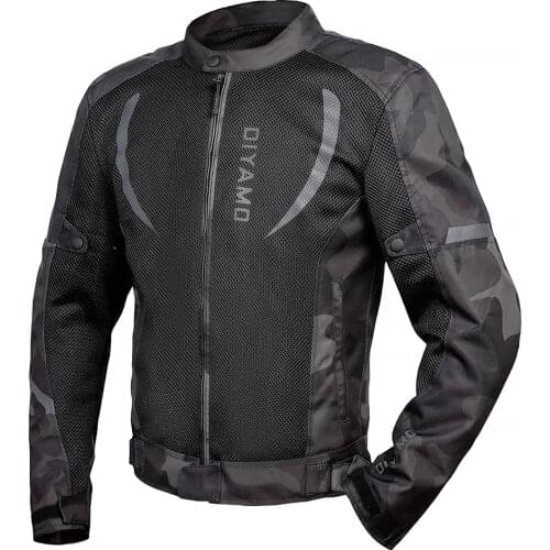 Summer New Motorcycle Jacket Cycling Touring Bicycle Clothing Chaqueta Moto Jacket Slim Street Fashion Black Biker Zipper Coat