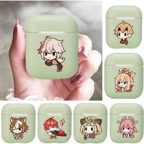 Genshin impact Soft Silicone Cases For Apple Airpods 1/2 Protective Case Bluetooth Wireless Earphone Cover For Apple Air Pods