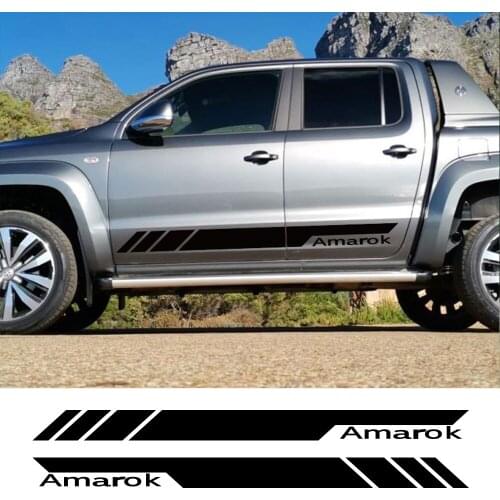 Pickup Stickers For Volkswagen VW Amarok Car Door Side Skirt Stripes Decals Truck Graphic Vinyl Decor Cover Auto Accessories