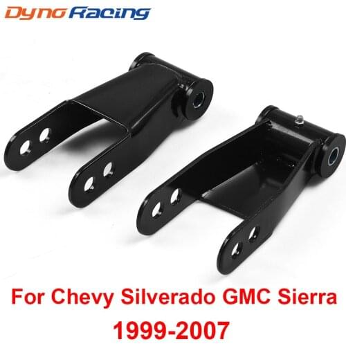 Rear Drop Shackles Pair 1" or 2" Adjustable Lowering Level Kit For Chevy Silverado For GMC Sierra 1999-2007 For Ford F150 97-03
