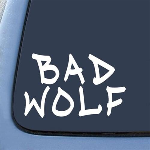 Bad Wolf Graffiti Stickers Decal Notebook Car Laptop bicycle window vinyl guitar sticker 5.5" White