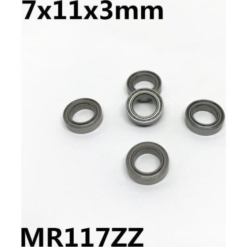 10Pcs MR117ZZ 677ZZ 7x11x3 mm Deep Groove Ball Bearing Miniature Bearing High Quality MR117Z MR117