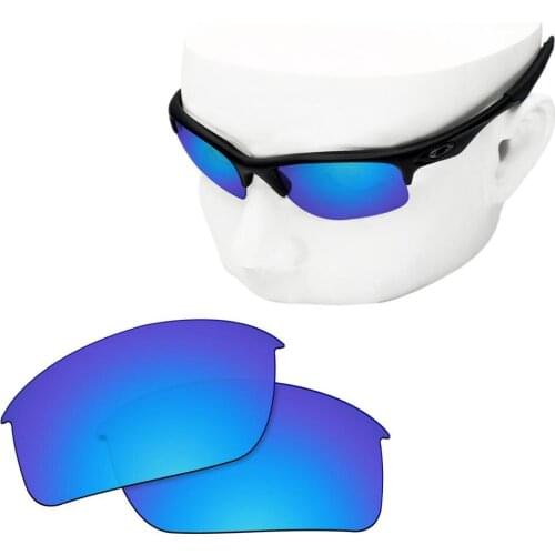 OOWLIT Polarized Replacement Lenses of Blue Mirror for-Oakley Bottle Rocket OO9164 Sunglasses