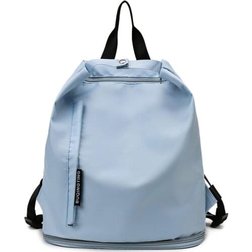 Simple Oxford Backpack Women Dry and wet separation Sport Backpack Travel Backpack Large-capacity Bags Gym&Yoga&Swim Backpack