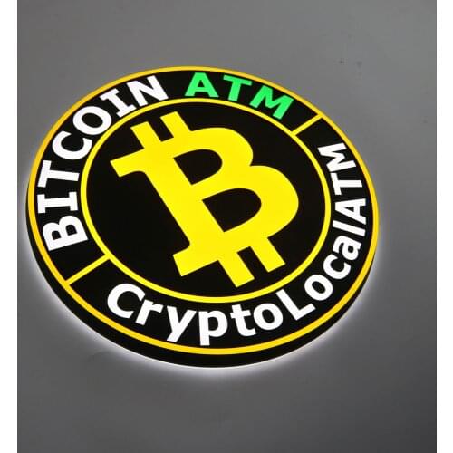 Handcraft Front and back lit Sign Advertising Led Acrylic Sign UV Printed Bank Lounge Bar Club Store Logo Decoration Durable