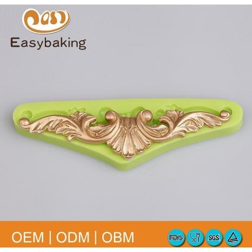 Food Safe Baroque Vintage Leaves Swirls Silicone Lace Mould Kitchen Accessories Silicone Cake Mold Fondant Cake Decorating Tools