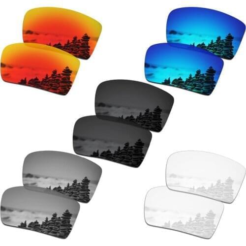 SmartVLT 5 Pairs Polarized Sunglasses Replacement Lenses for Oakley Eyepatch 2 - 5 Colors
