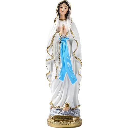 Virgin Mary Statue Blessed Saint Mary Statue Saint Statue Figure Christ Tabletop Statue Figurine Resin