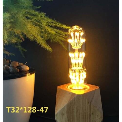 T32 strip Starry sky lamp LED Edison Filament Light bulb E27 110V 220V 3W Firework lamp Energy saving home Decor Christmas gift