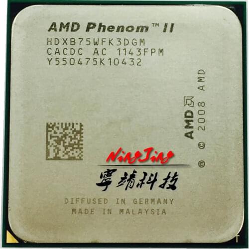 AMD Phenom II X3 B75 75 3.0 GHz triple-core CPU Processor HDXB75WFK3DGI /HDXB75WFK3DGM Socket AM3