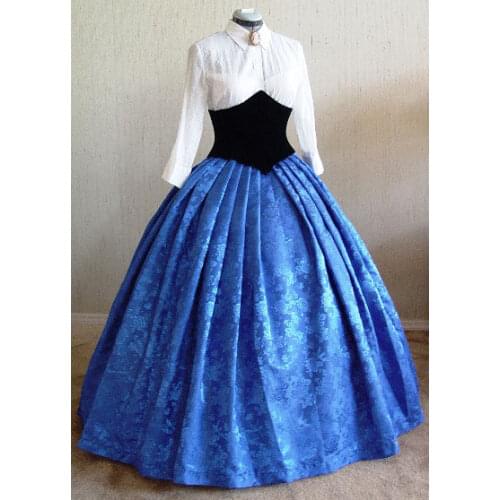 Victorian Dresses Victorian Civil War Ball Gowns Reenactment Costumes dress custom made
