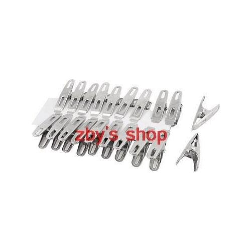 20 Pcs Metal Alligator Shape Silver Tone 2" long Office Binder Clip