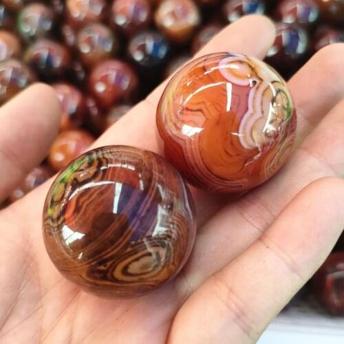 25-35mm Natural sardonyx sphere specimen agate crystal balls