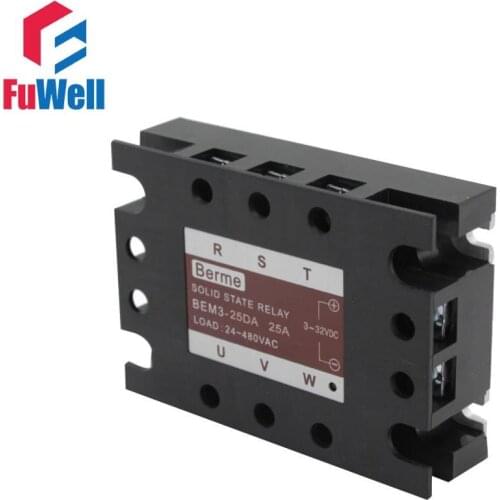 3-phase Solid State Relay SSR DC-AC 25DA