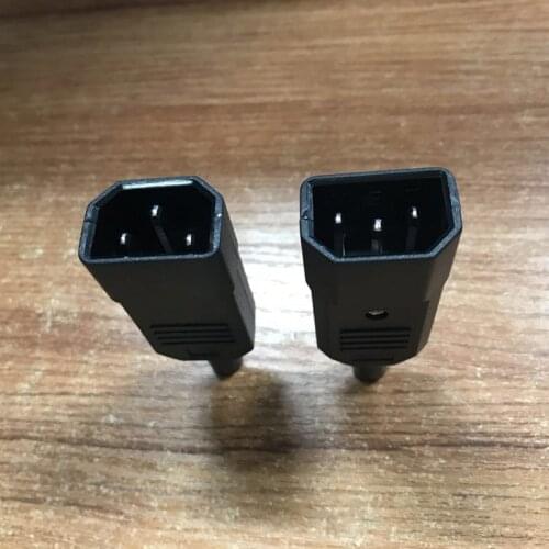 5pairs IEC 10A 250V Straight Cable Plug Connector Rewireable C13 C14 Plug Rewirable Power Connector 3 pin AC Socket