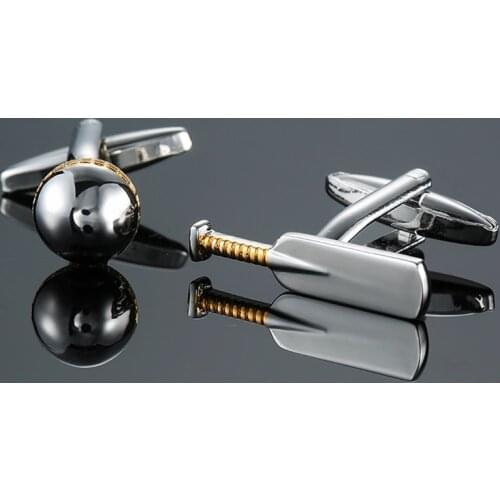 Premium baseball CUFFLINKS NEW popular jewelry fashion shirt Cufflinks mens business suits button pin gift