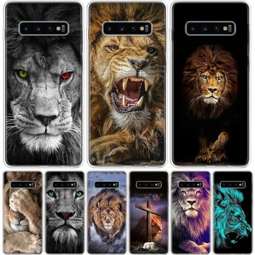 Lion Alpha Male Cub Cover Phone Case For Samsung Galaxy S10 S20 Ultra Note 10 9 8 S9 S8 J4 J6 J8 + Lite Plus Pro S7 Coque