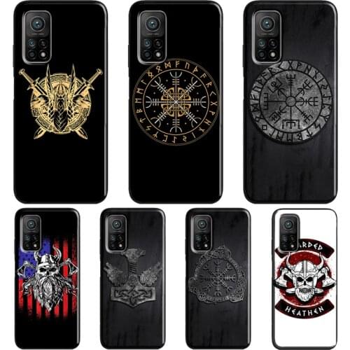 Viking Symbol Odin Vegvisir For Xiaomi Mi 10T 9T Pro 9 10 Lite Mi 11 Lite Ultra Case For POCO X3 Pro M3 F1 F2 F3 Cover